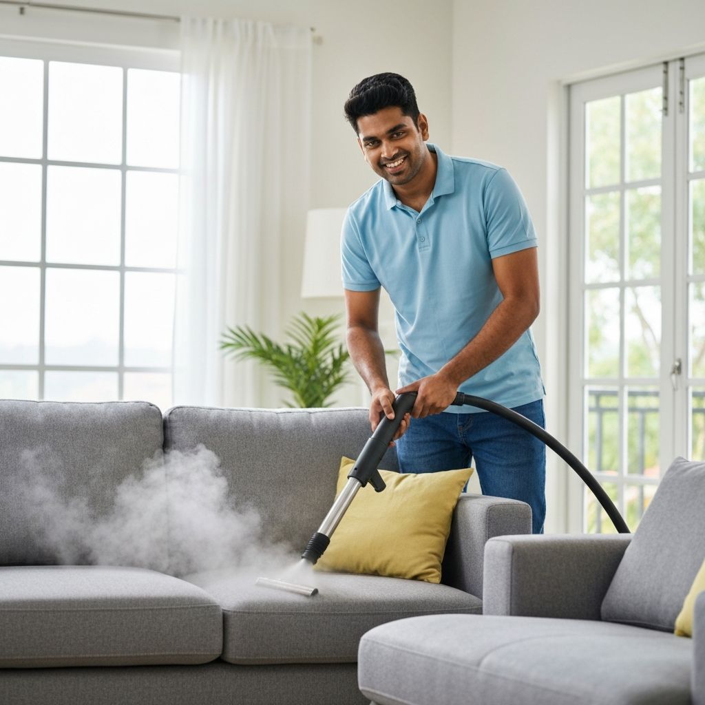 Professional sofa cleaning service